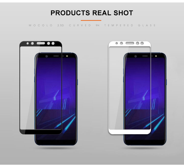 Mocolo edzett 3D üveg Samsung Galaxy A6 (2018) - fekete