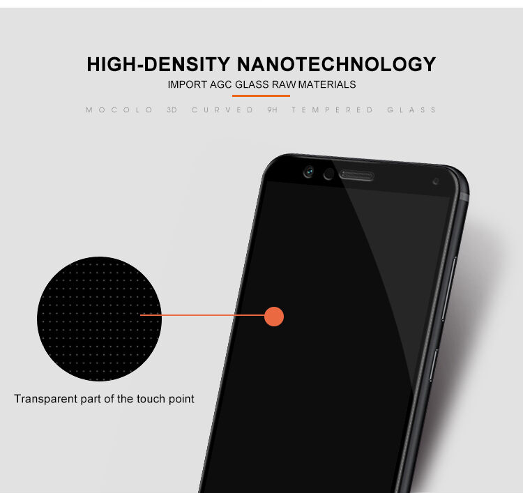 Mocolo edzett 3D üveg Honor 7X - fekete