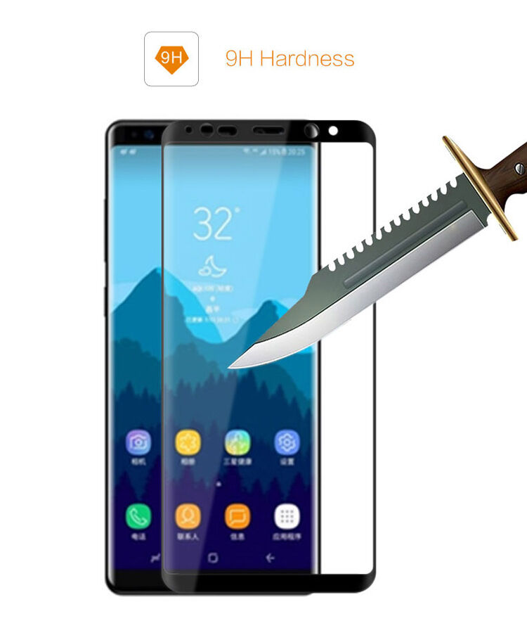 Mocolo edzett 3D üveg Samsung Galaxy Note 8 - fekete