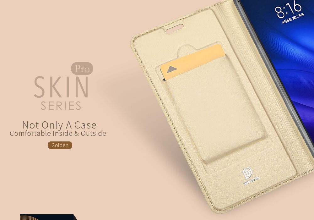 Dux Ducis Skin Pro flip cover tok Xiaomi Mi 8 - arany