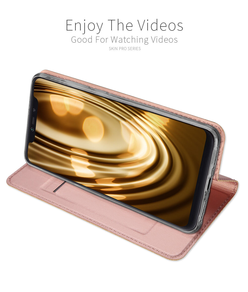 Dux Ducis Skin Pro flip cover tok Xiaomi Mi 8 - rózsaszín-arany