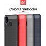 Ipaky műanyag tok csiszolt textúrával Xiaomi Mi 8 - fekete