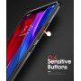 Ipaky műanyag tok csiszolt textúrával Xiaomi Mi 8 - fekete