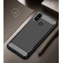 Ipaky műanyag tok csiszolt textúrával Xiaomi Mi 8 - fekete