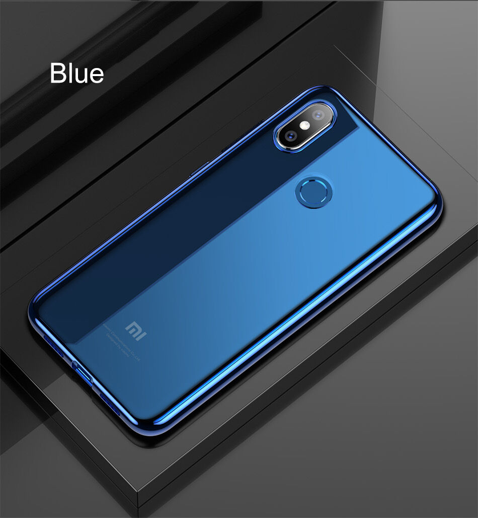 Baseus Shining átlátszó tok kerettel Xiaomi Mi 8 - kék