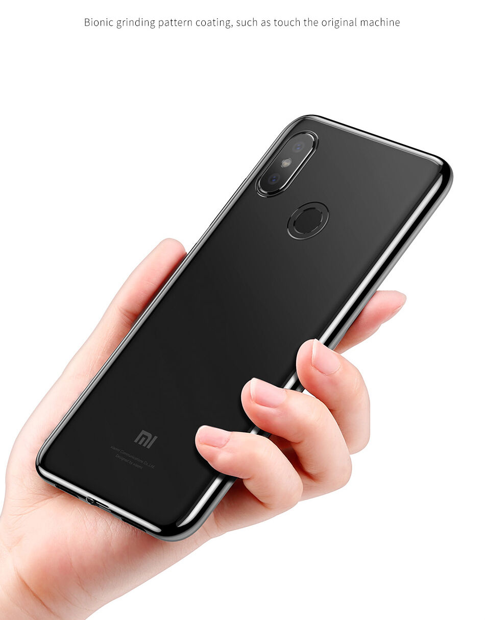 Baseus Shining átlátszó tok kerettel Xiaomi Mi 8 - arany