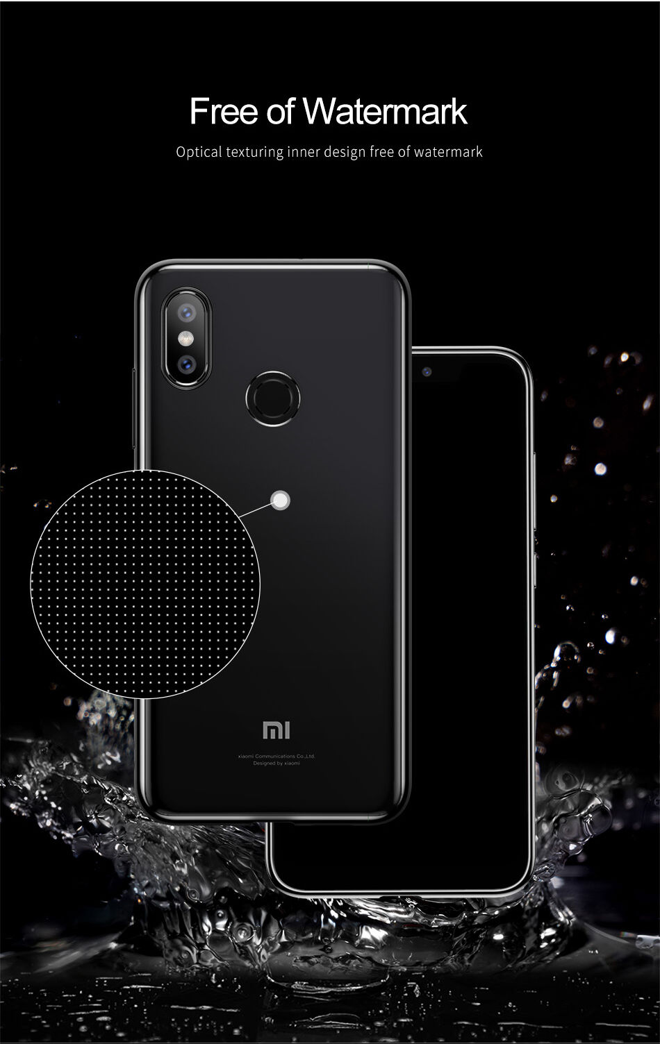 Baseus Shining átlátszó tok kerettel Xiaomi Mi 8 - arany