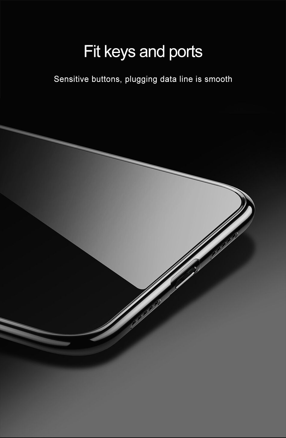 Baseus Shining átlátszó tok kerettel Xiaomi Mi 8 - arany