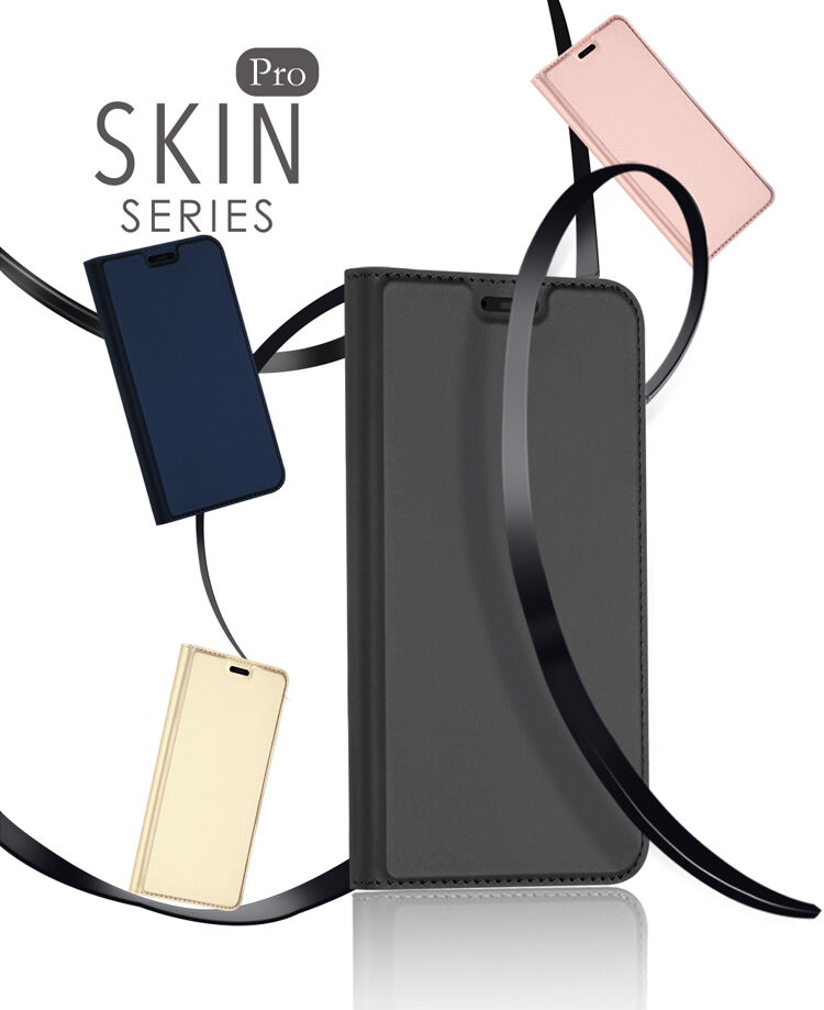 Dux Ducis Skin Pro bőr flip cover tok Xiaomi Mi 8 - kék