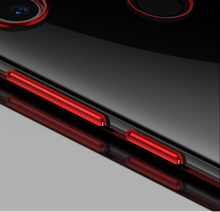 Cafele műanyag tok átlátszó kerettel Xiaomi Mi 8 - kék