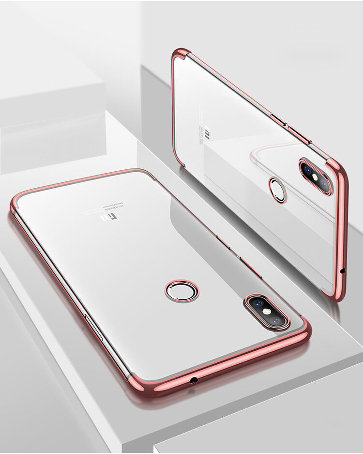 Cafele műanyag tok átlátszó kerettel Xiaomi Mi 8 - kék