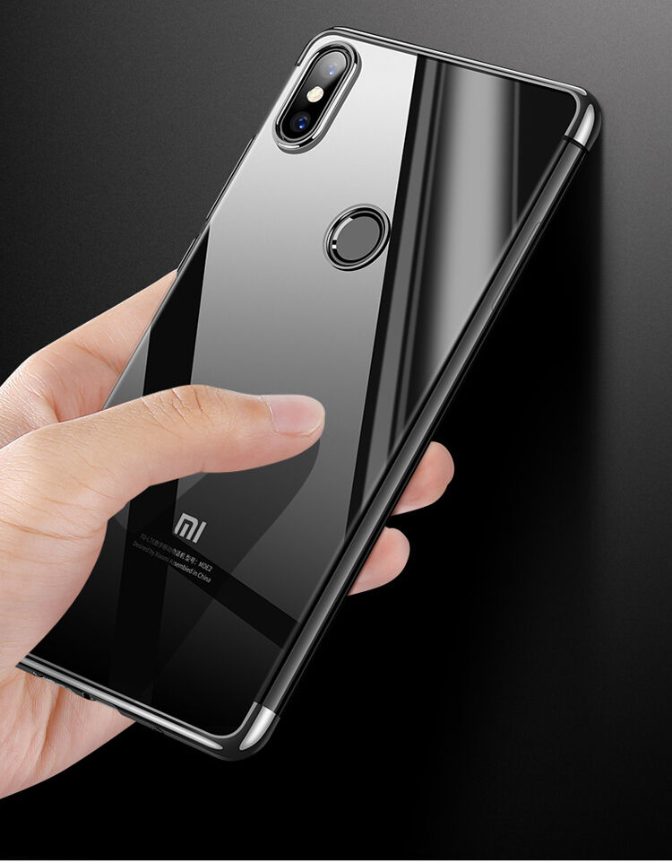 Cafele műanyag tok átlátszó kerettel Xiaomi Mi 8 - ezüst