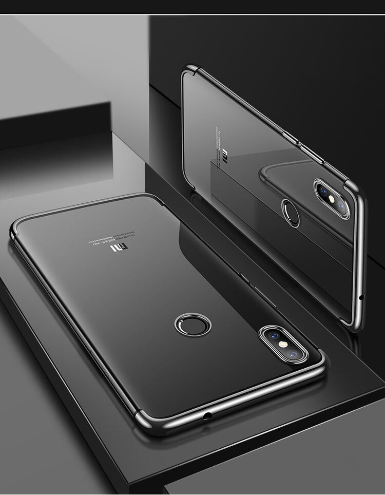 Cafele műanyag tok átlátszó kerettel Xiaomi Mi 8 - ezüst