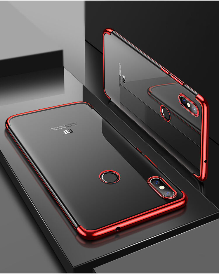 Cafele műanyag tok átlátszó kerettel Xiaomi Mi 8 - ezüst