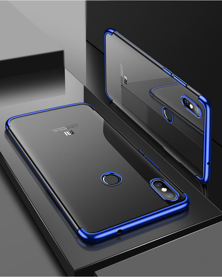 Cafele műanyag tok átlátszó kerettel Xiaomi Mi 8 - ezüst