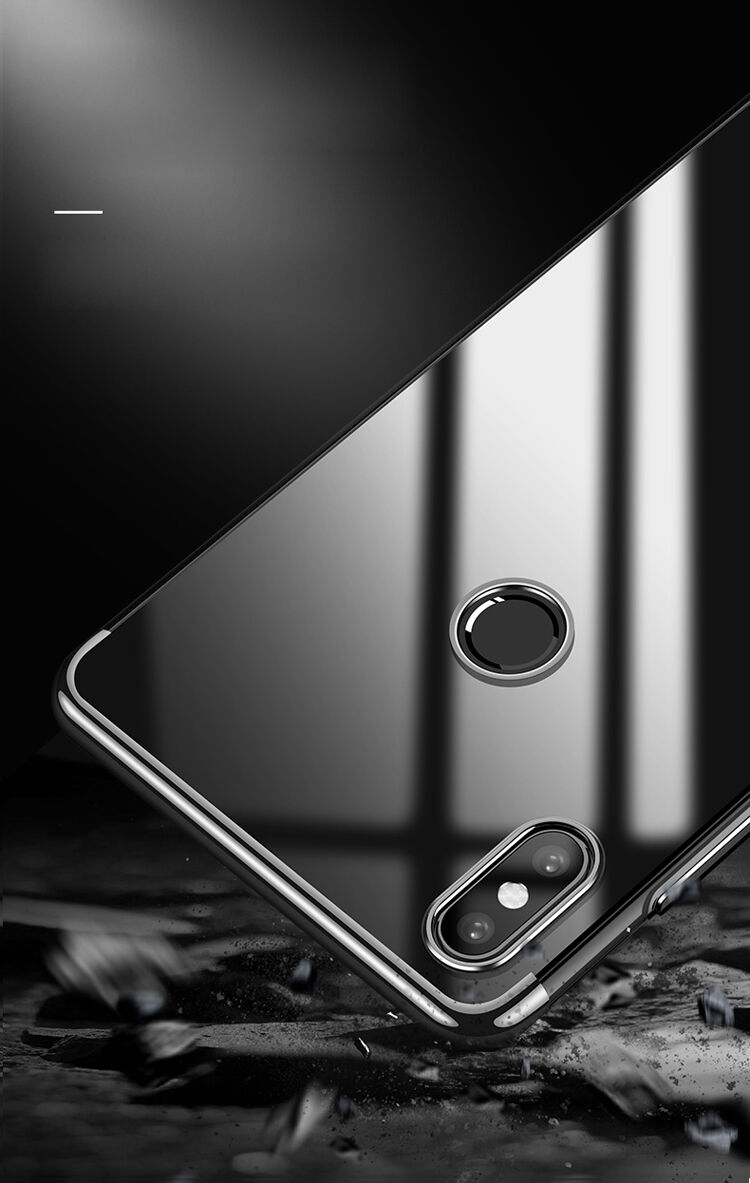 Cafele műanyag tok átlátszó kerettel Xiaomi Mi 8 - piros