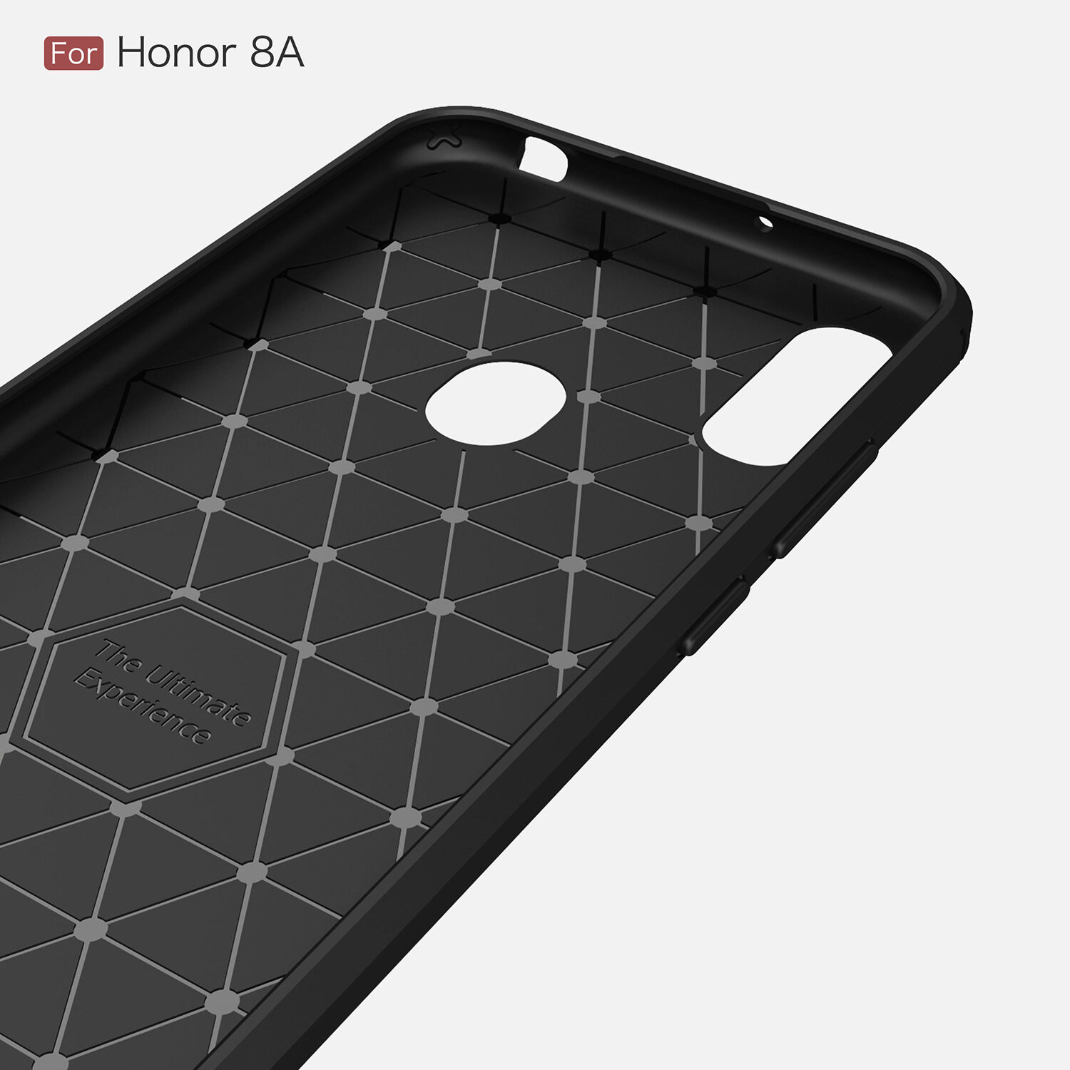 Tartós tok csiszolt textúrával Honor 8A - sötétkék