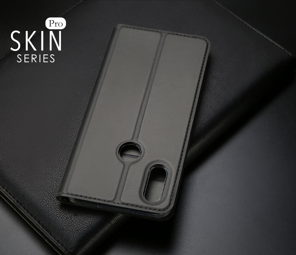 Dux Ducis Skin Pro bőr flip cover tok Honor 8X - sötétkék