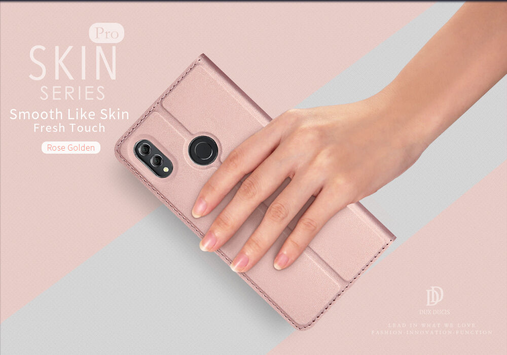 Dux Ducis Skin Pro bőr flip cover tok Honor 8X - arany