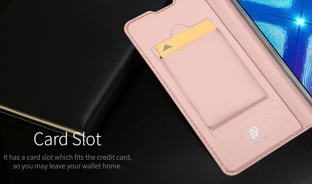 Dux Ducis Skin Pro bőr flip cover tok Honor 8X - arany