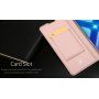 Dux Ducis Skin Pro bőr flip cover tok Honor 8X - rózsaszín-arany
