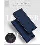 Dux Ducis Skin Pro bőr flip cover tok Honor 7S - sötétkék