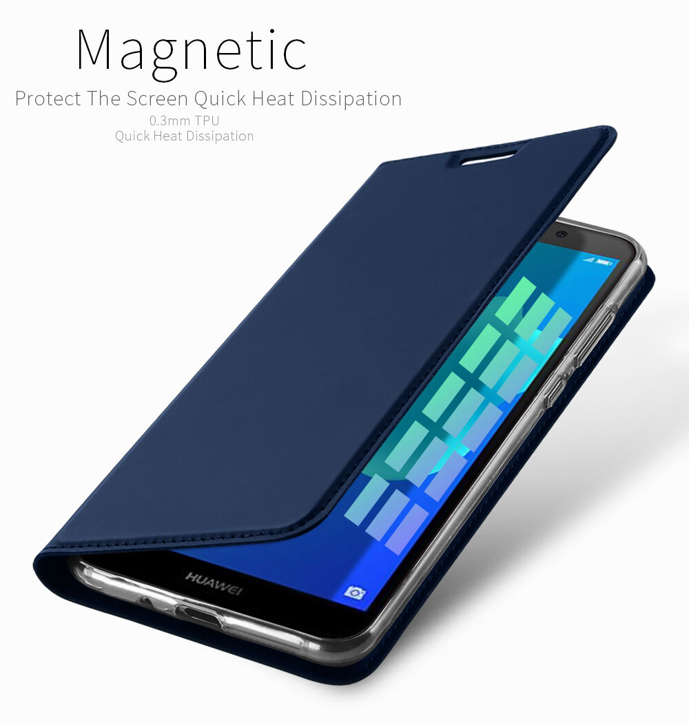 Dux Ducis Skin Pro bőr flip cover tok Honor 7S - rózsaszín-arany