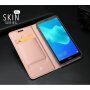 Dux Ducis Skin Pro bőr flip cover tok Honor 7S - rózsaszín-arany
