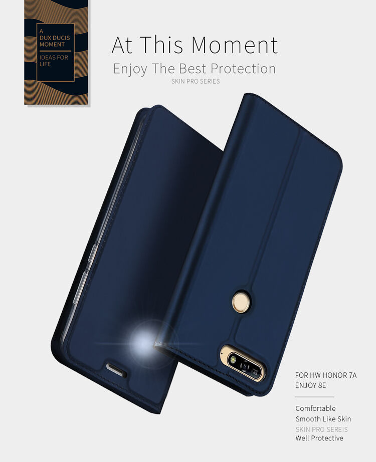 Dux Ducis Skin Pro bőr flip cover tok Honor 7A - szürke