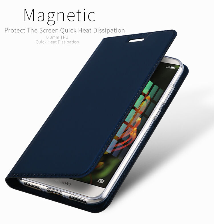 Dux Ducis Skin Pro bőr flip cover tok Honor 7A - szürke