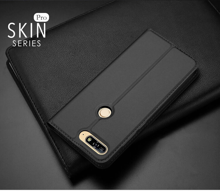 Dux Ducis Skin Pro bőr flip cover tok Honor 7A - szürke