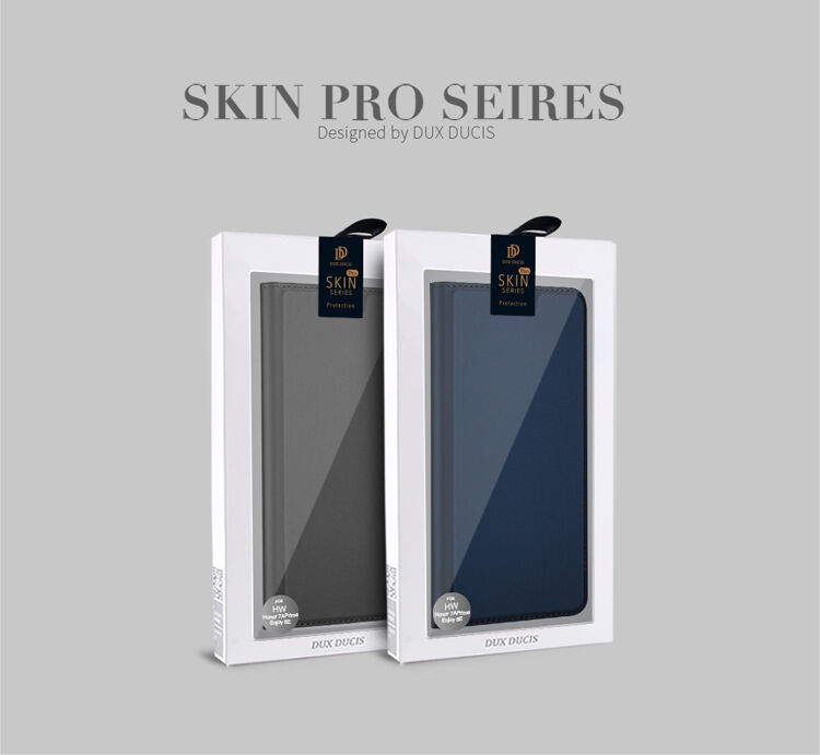 Dux Ducis Skin Pro bőr flip cover tok Honor 7A - szürke