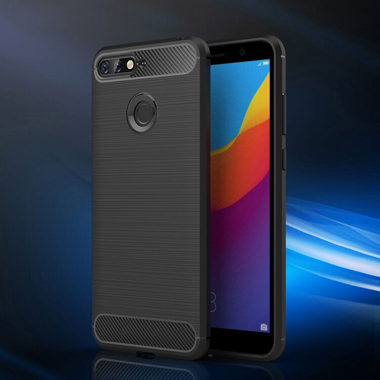 Tartós tok csiszolt textúrával Honor 7A - sötétkék