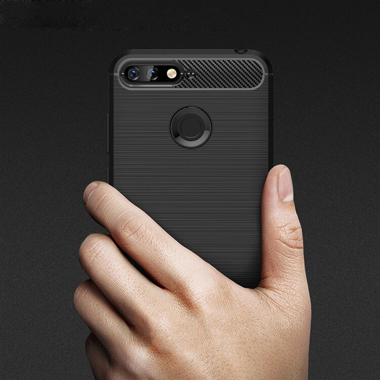 Tartós tok csiszolt textúrával Honor 7A - sötétkék