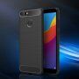 Tartós tok csiszolt textúrával Honor 7A - piros