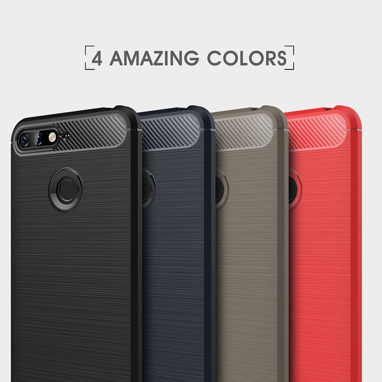 Tartós tok csiszolt textúrával Honor 7A - piros