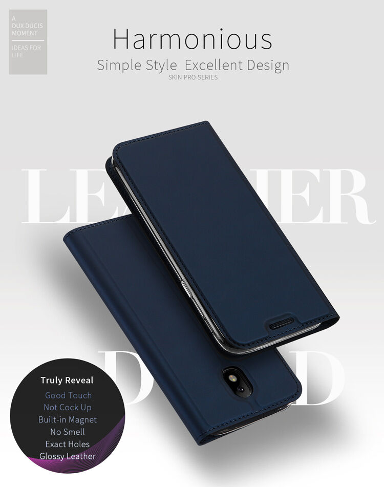 Dux Ducis Skin Pro flip cover tok Samsung Galaxy J3 (2017) - sötétkék