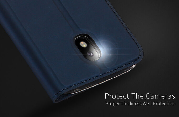 Dux Ducis Skin Pro flip cover tok Samsung Galaxy J3 (2017) - sötétkék