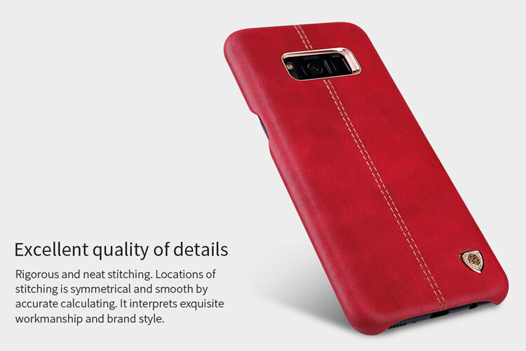 Nillkin Englon bőr tok Samsung Galaxy S8 Plus - piros