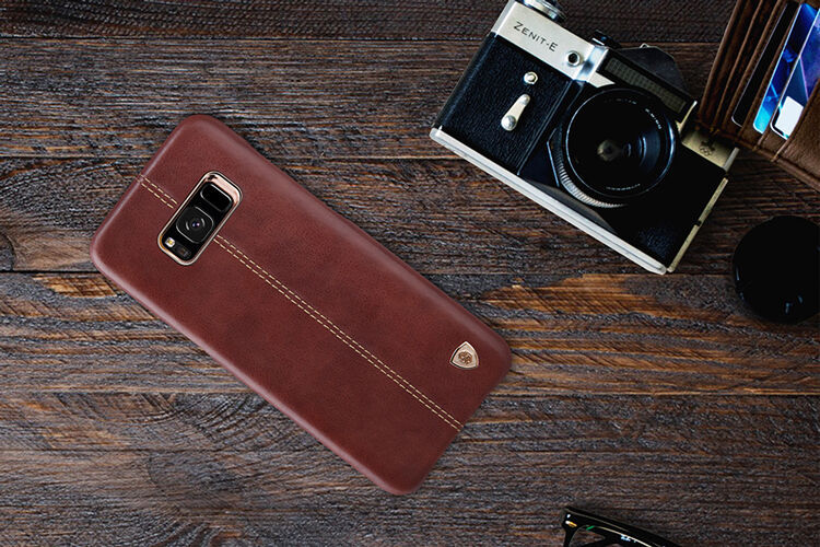 Nillkin Englon bőr tok Samsung Galaxy S8 Plus - piros