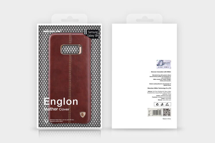 Nillkin Englon bőr tok Samsung Galaxy S8 Plus - piros