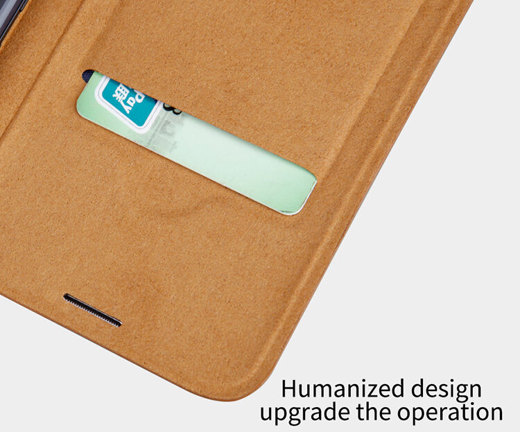 Nillkin Qin bőr flip cover tok Samsung Galaxy S8 Plus - barna
