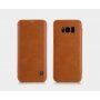 Nillkin Qin bőr flip cover tok Samsung Galaxy S8 Plus - barna