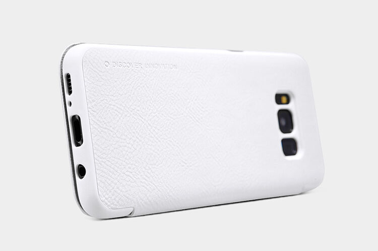 Nillkin Qin bőr flip cover tok Samsung Galaxy S8 Plus - barna