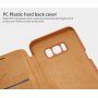 Nillkin Qin bőr flip cover tok Samsung Galaxy S8 Plus - piros