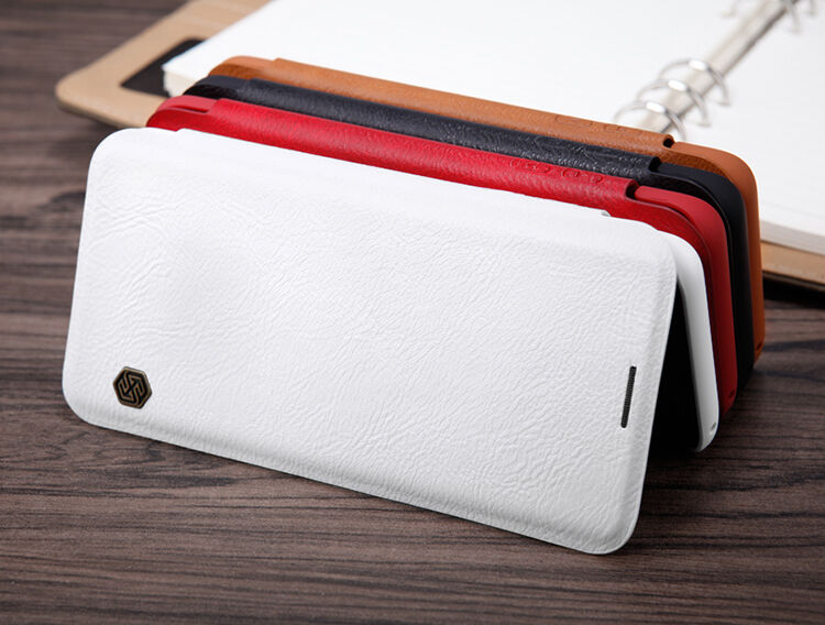 Nillkin Qin bőr flip cover tok Samsung Galaxy S8 Plus - fekete
