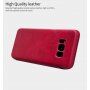 Nillkin Qin bőr flip cover tok Samsung Galaxy S8 - piros