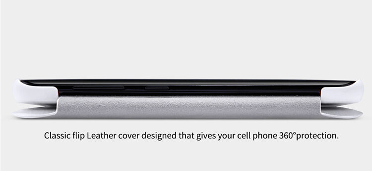 Nillkin Qin bőr flip cover tok Samsung Galaxy S8 - piros