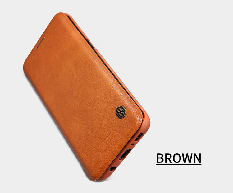 Nillkin Qin bőr flip cover tok Samsung Galaxy S8 - piros