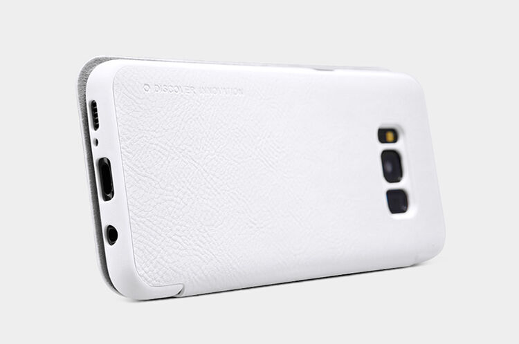 Nillkin Qin bőr flip cover tok Samsung Galaxy S8 - piros